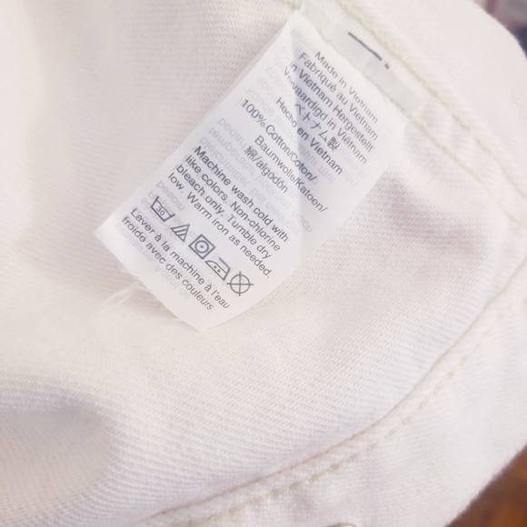 NWT MADEWELL boxy Oversize white denim jacket - Picture 13 of 16